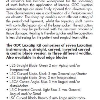 GDC Luxatip Luxator - 3MM Inverted Curved (L3IC) USA