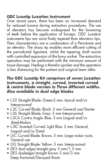 GDC Luxatip Luxator - 3MM Inverted Curved (L3IC) USA