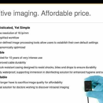 RVG 5200 Carestream Kodak Digital X-Ray Sensor for dental X-Ray Size 1 - Image 2