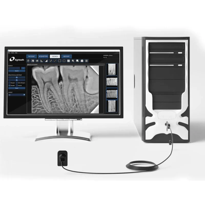 Eighteeth Nanopix Intraoral Dental RVG Sensor Premium Quality Size 1 & 2 Combo | Lowest Price Than Ebay.com
