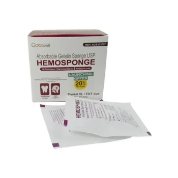 Goodwill Hemosponge 20x20x7mm Absorbable Gelatin Sponge - Image 2