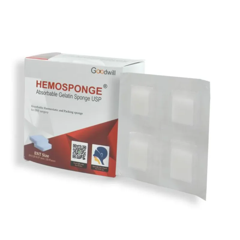 Goodwill Hemosponge 20x20x7mm Absorbable Gelatin Sponge