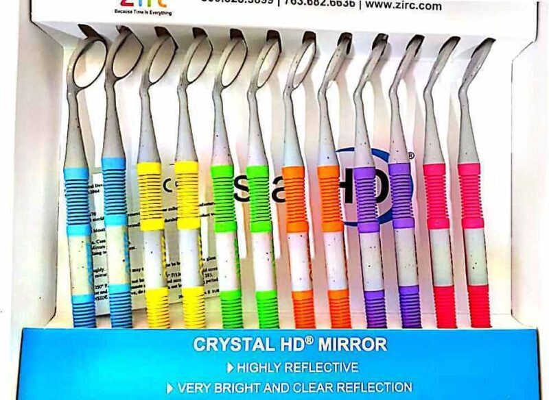 ZIRC DENTAL RELAX FS Rhodium Mouth Mirrors 12 ASSORTMENT - Image 2