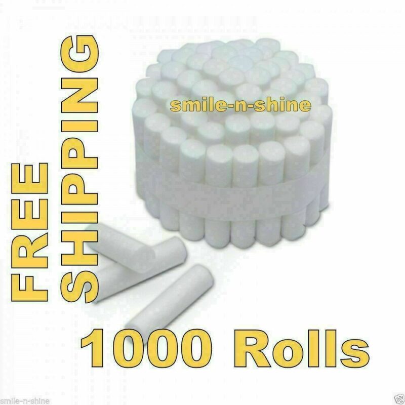 HIGH QUALITY DENTAL DISPOSABLE COTTON ROLLS 1000 Pcs PACK