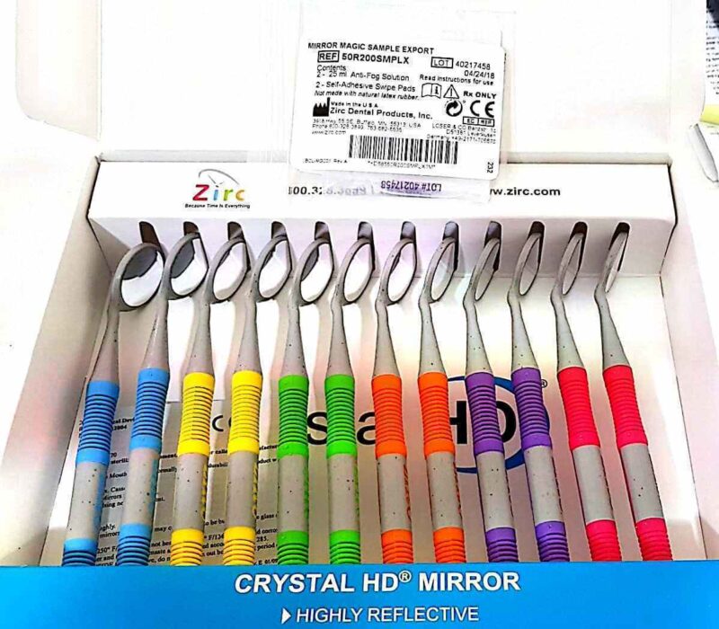 ZIRC DENTAL RELAX FS Rhodium Mouth Mirrors 12 ASSORTMENT - Image 3