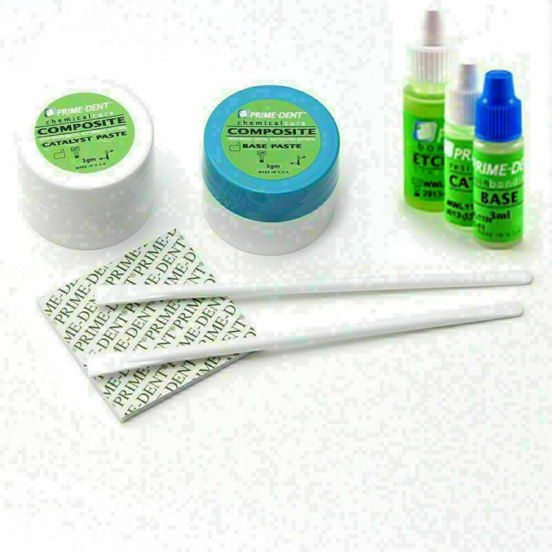 Prime Dent Dental Chemical Self Cure Composite Resin Kit 3gm and 3gm Bonding