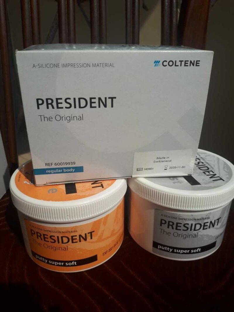 Coltene Super Soft President Original Putty Set A-Silicones Impression Material.