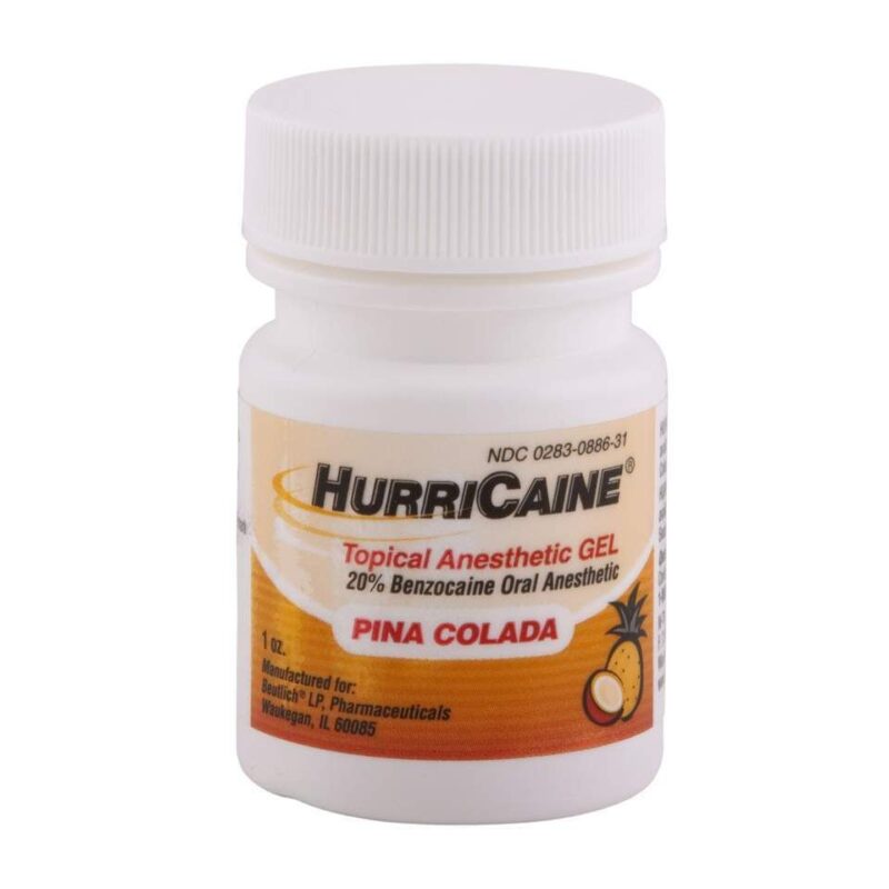 Hurricaine Topical Oral Anesthetic Gel Pina Colada